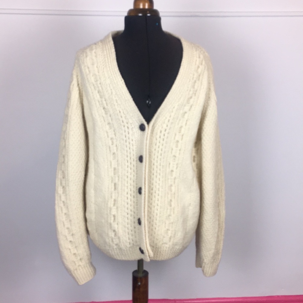Hand-Made Crocheted Men’s Cardigan